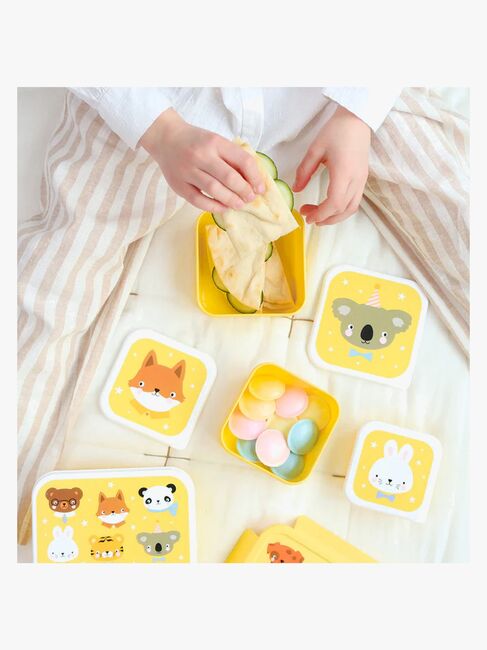 A Little Lovely Company Lunchbox-Set, Tierfreunde