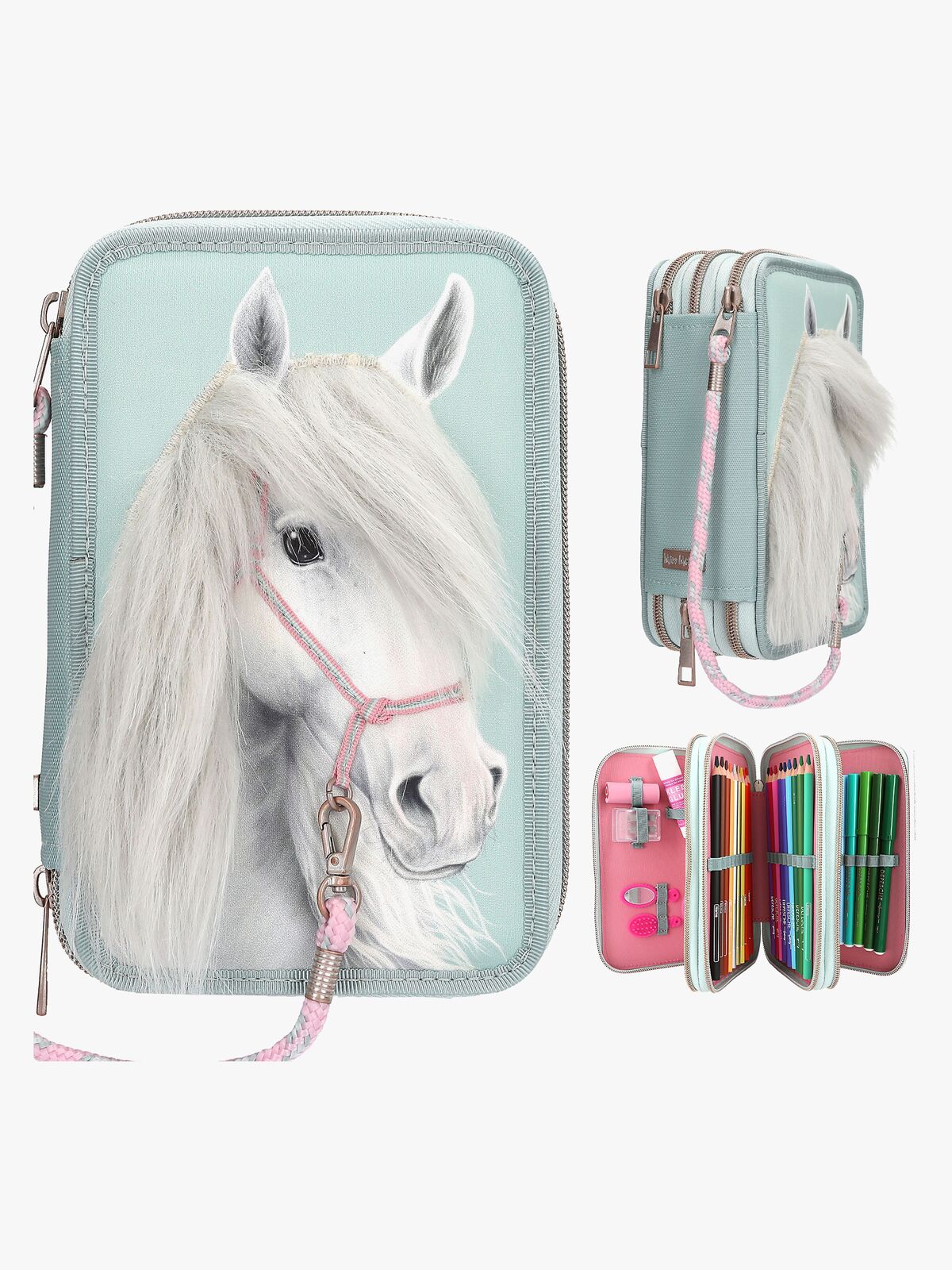 Miss Melody Dreifach-Federmäppchen, Türkis