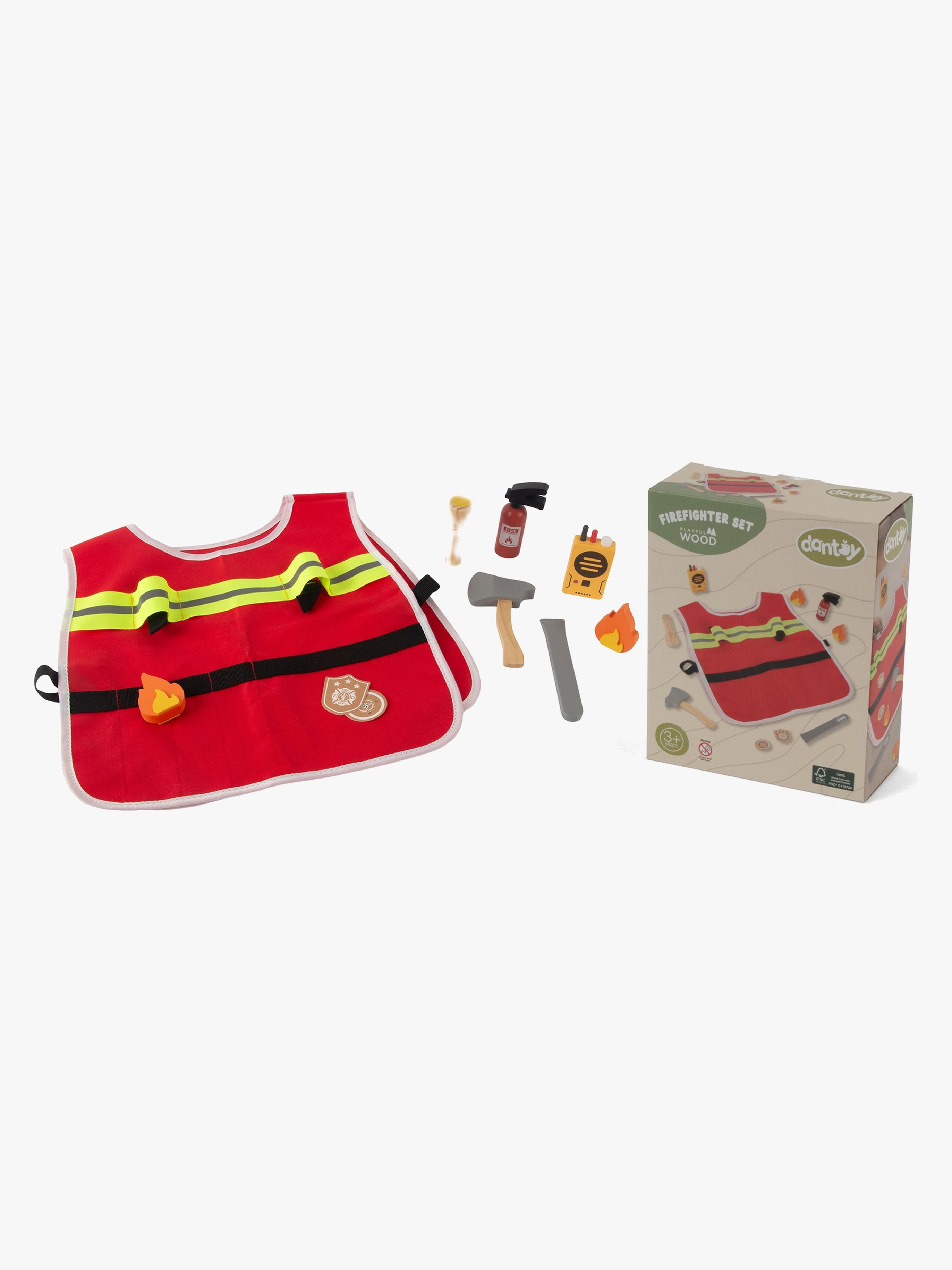 Dantoy Feuerwehr-Set Geschenkbox 10 Teile