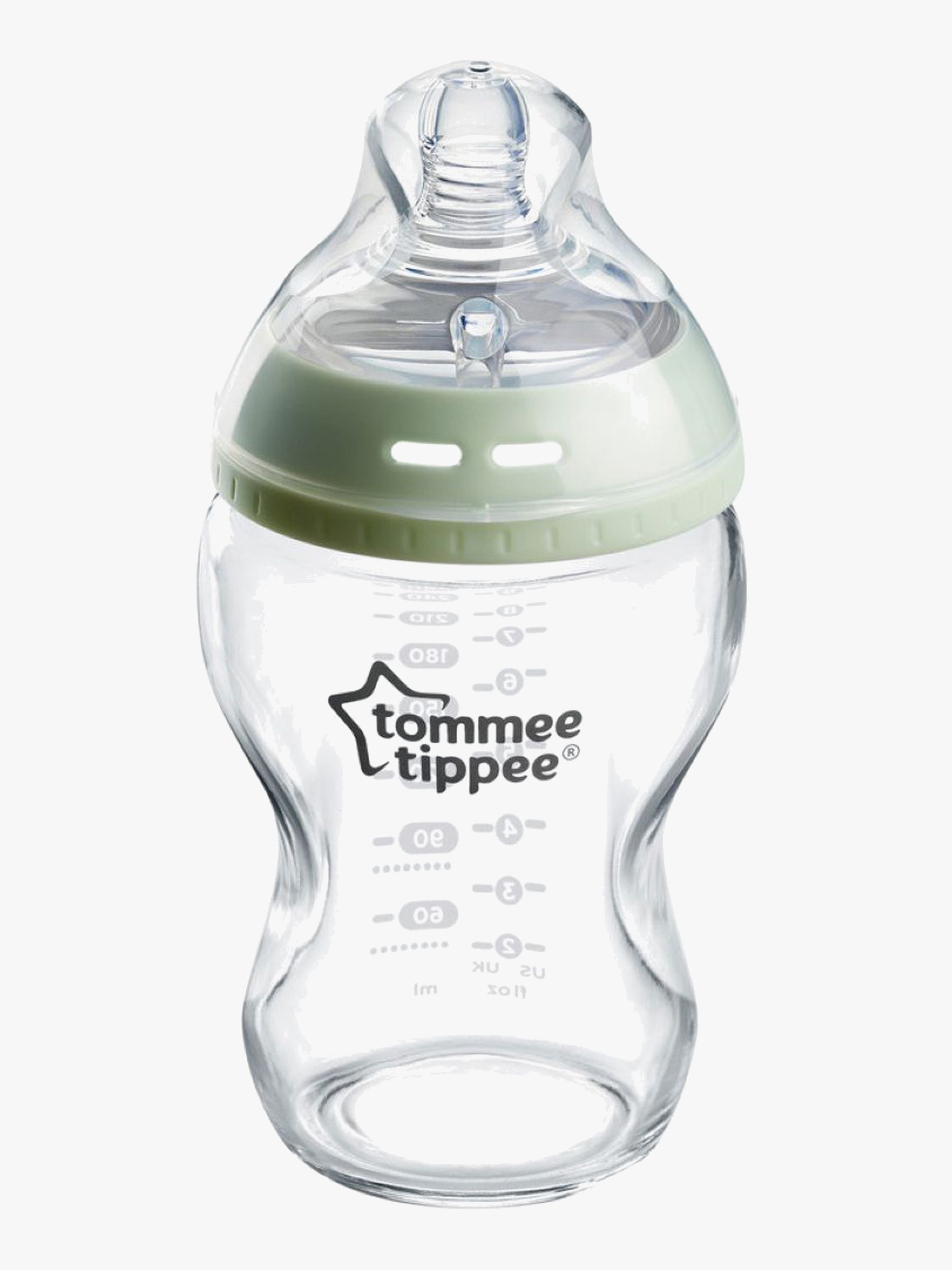 Natural Start Babyflasche 250 ml Glas, Green
