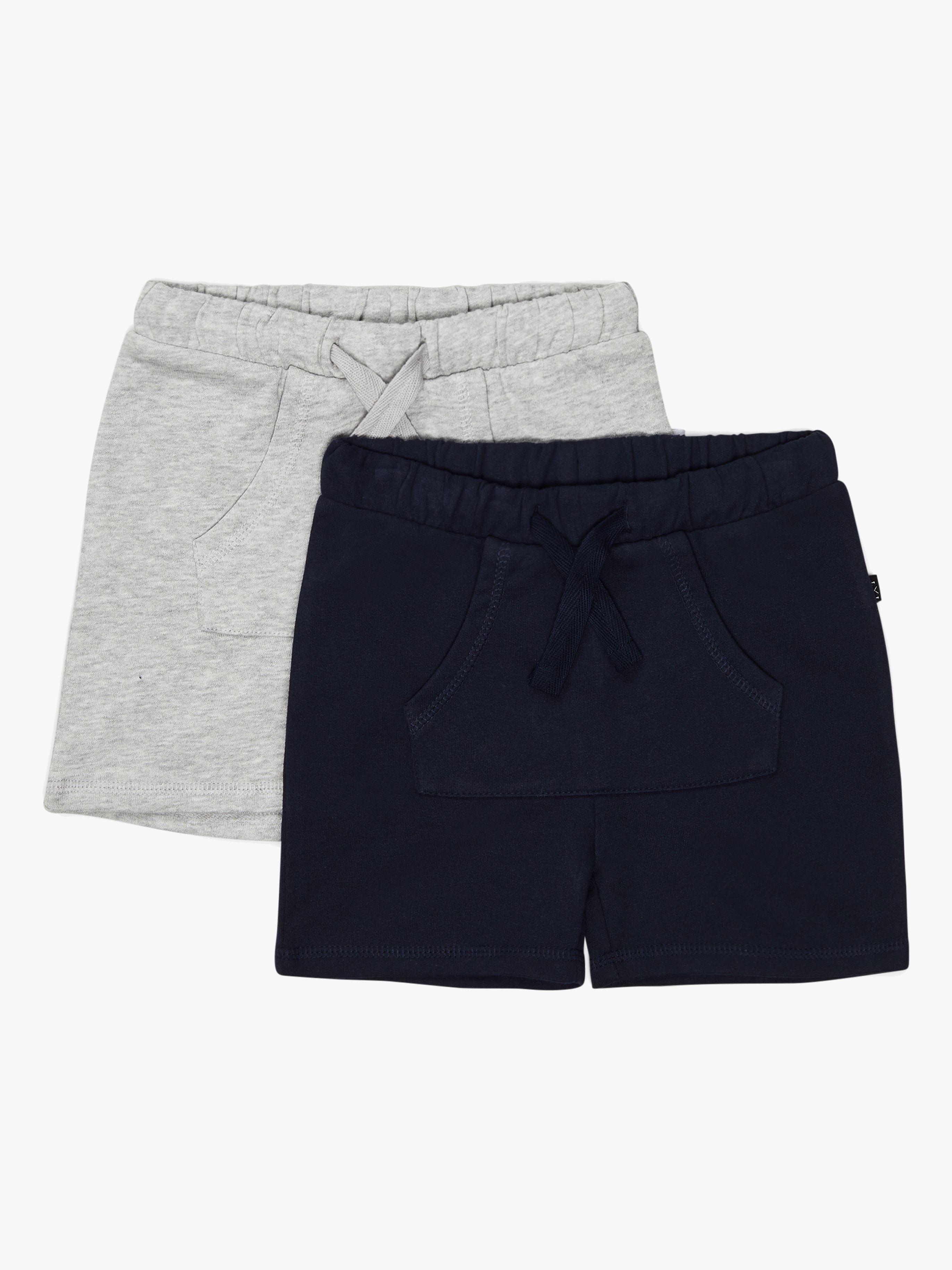 Luca &  Lola Ricolo Shorts 2er Pack, Navy/Grey Melange 74