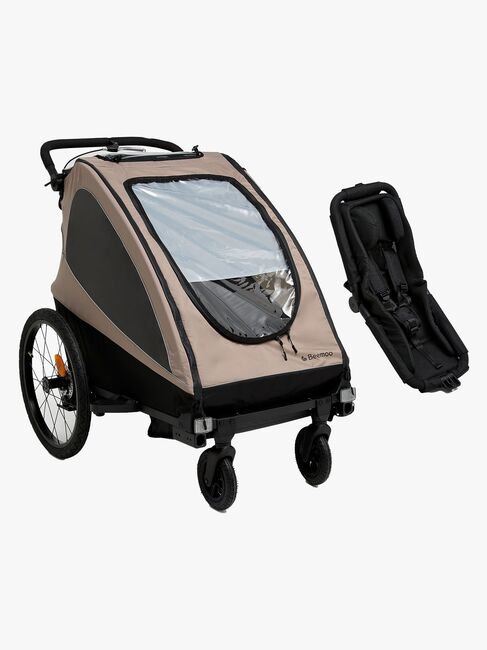 Beemoo Activity Sport Fahrradanhänger Inkl. Newborn Set, Beige