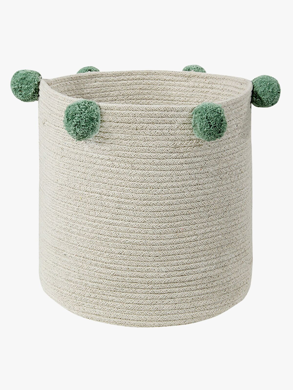 Lorena Canals Korb Bubbly, Natural-Green