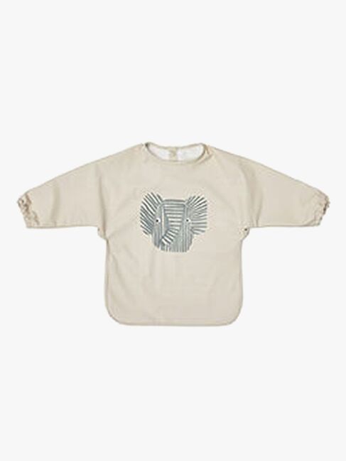 OYOY Erik Elefant Langärmliges Lätzchen, Beige