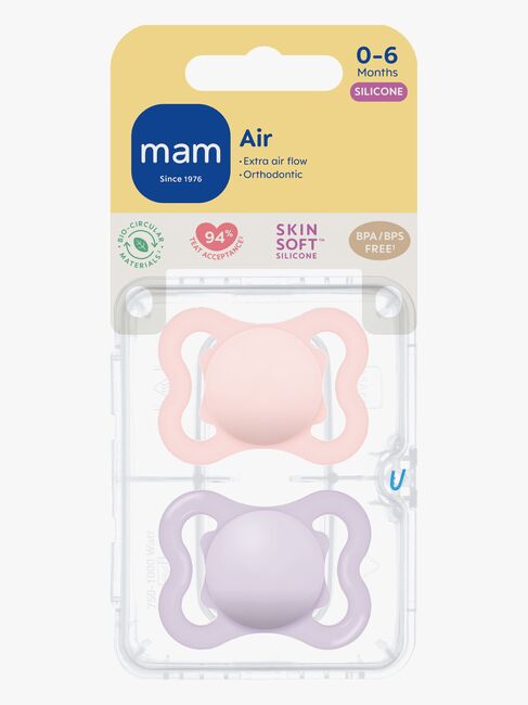 MAM Air Silikon Schnuller 0-6m, Rosa