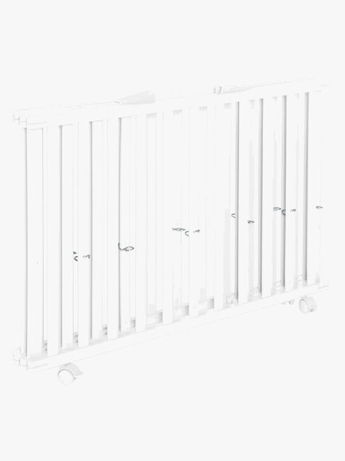 Roba Faltbares Laufgitter mit Rädern, White