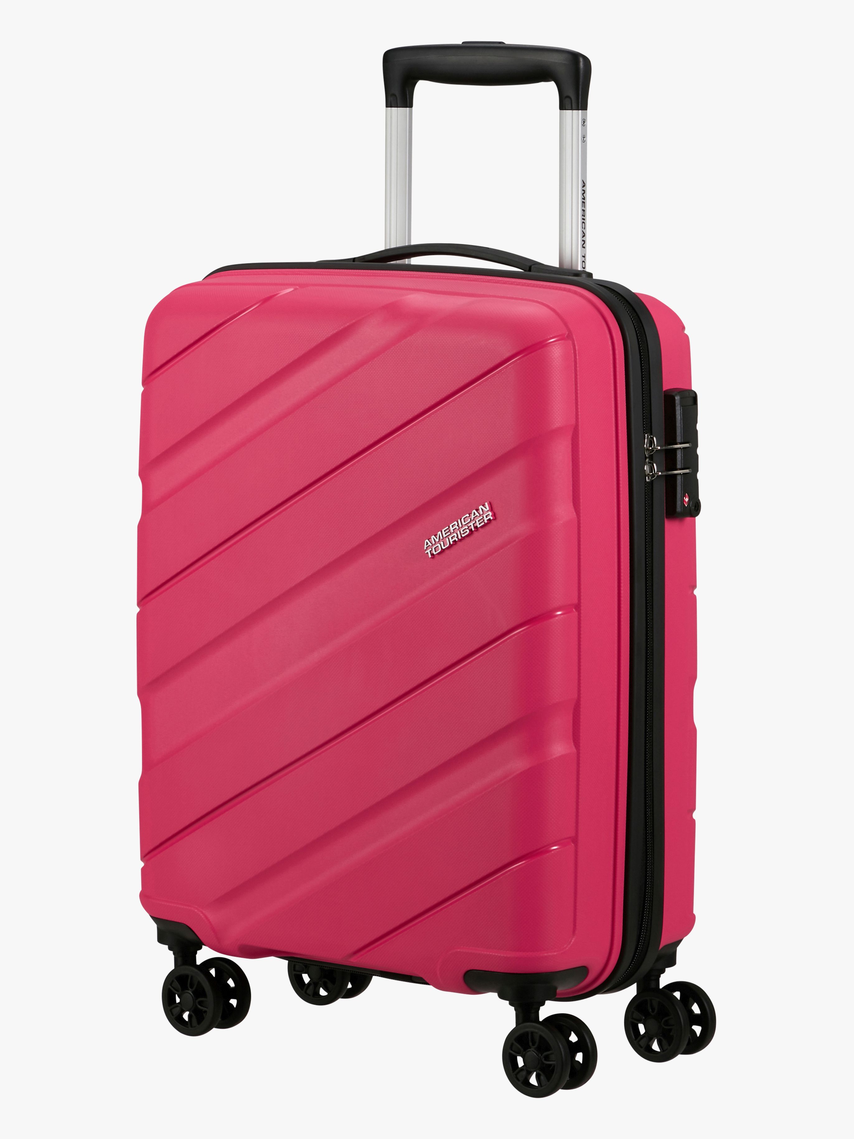 Jetdriver Spinner Reisekoffer 32L, Raspberry Pink
