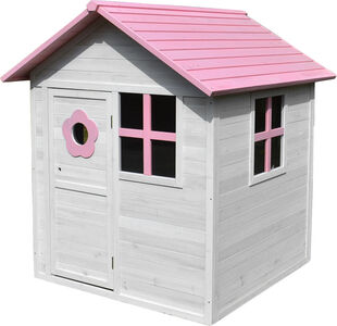 Woodlii Spielhütte, Weiß/Rosa