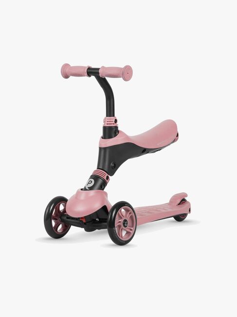 QPlay Sema 3-rädriger Tretroller 5-in-1, Rosa
