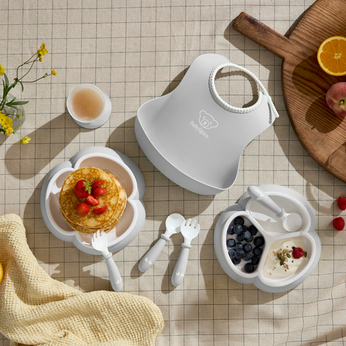 BabyBjörn Kindergeschirr 8-teilig, Grau