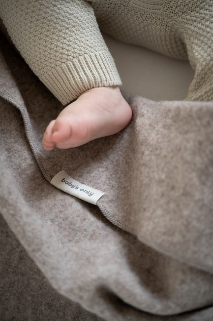 Baby's Only Cot Decke Merinowolle TOG 1, Brushed Sand