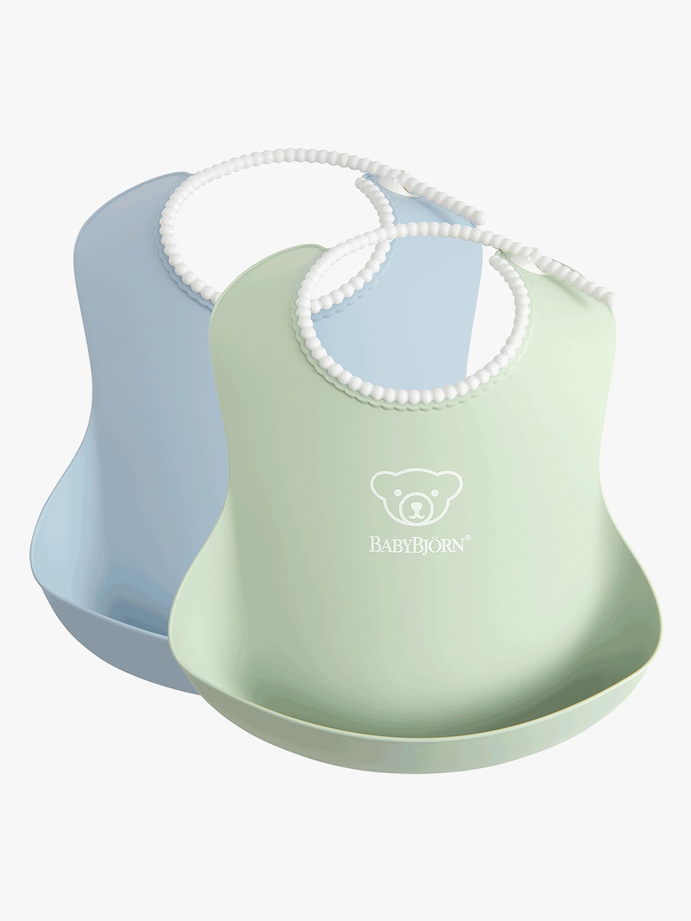 BB Lätzchen 2er-Pack, Blassgrün / Blassblau