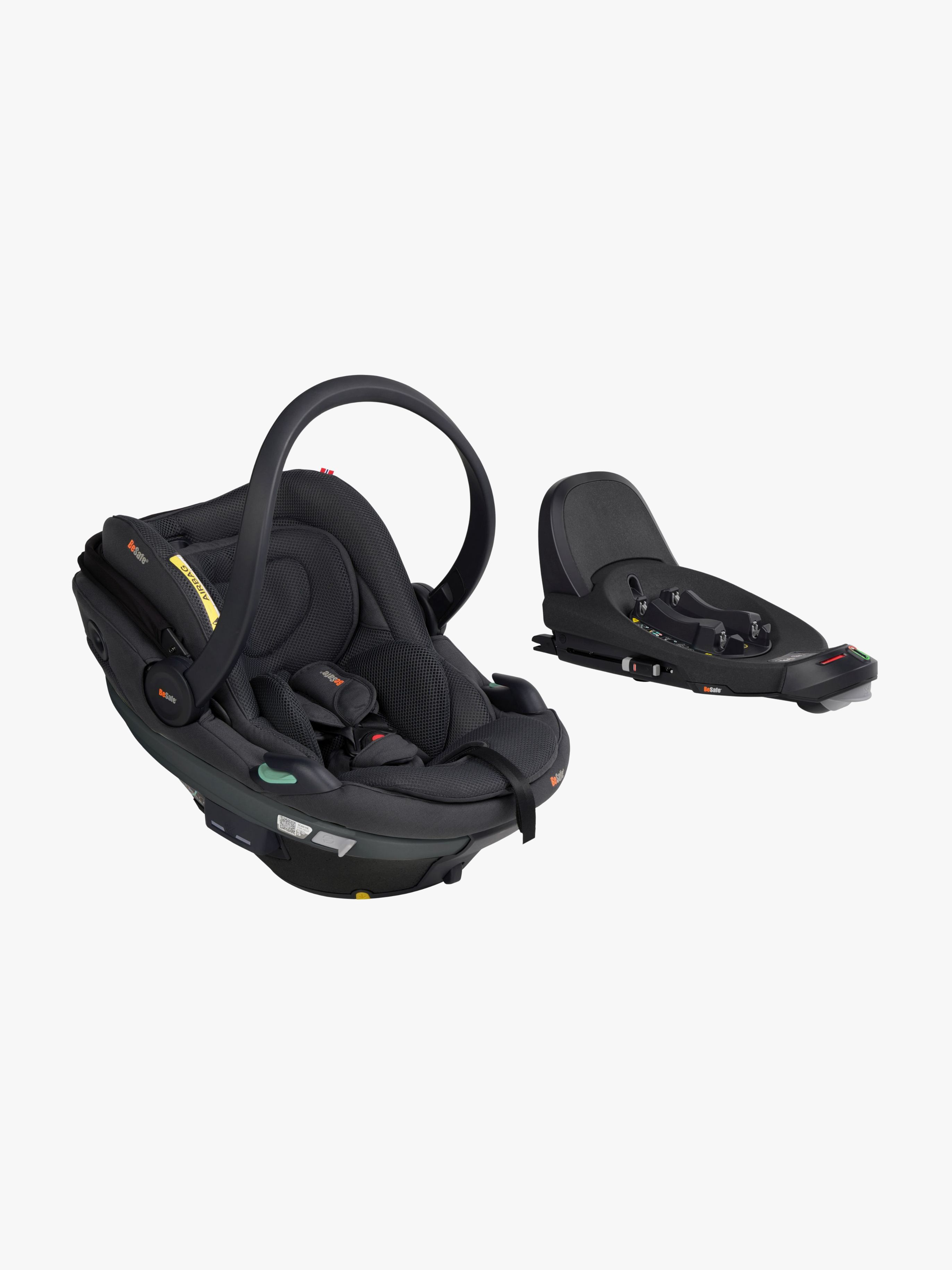 BeSafe Go Beyond 2 Babyschale inkl. Beyond Basis, Anthracite Mesh