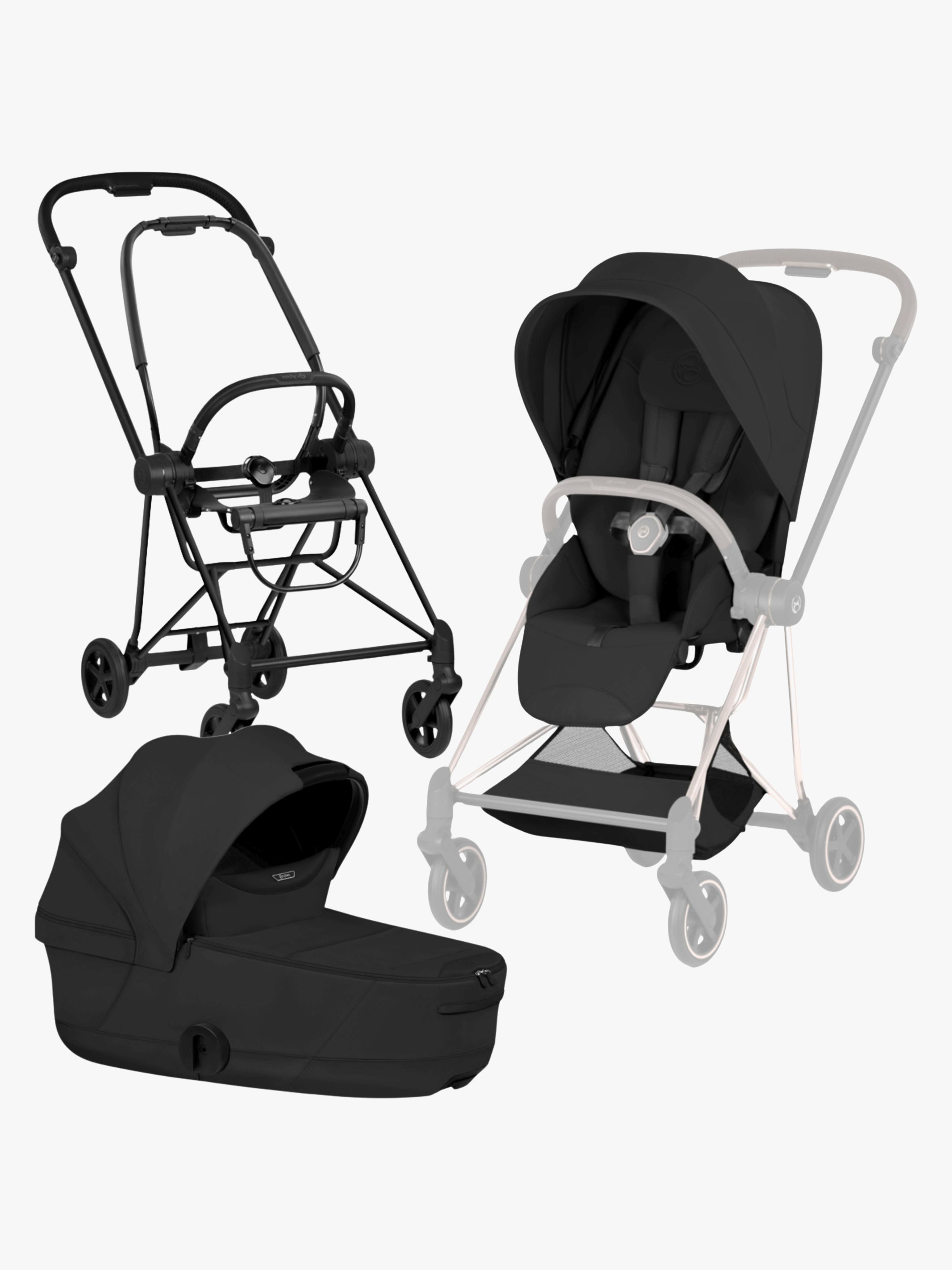 Cybex Mios Style Kombikinderwagen, Matt Black/Sepia Black