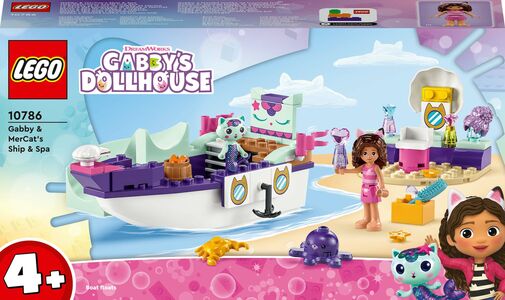 LEGO Gabby's Dollhouse 10786 Gabbys und Meerkätzchens Schiff und Spa