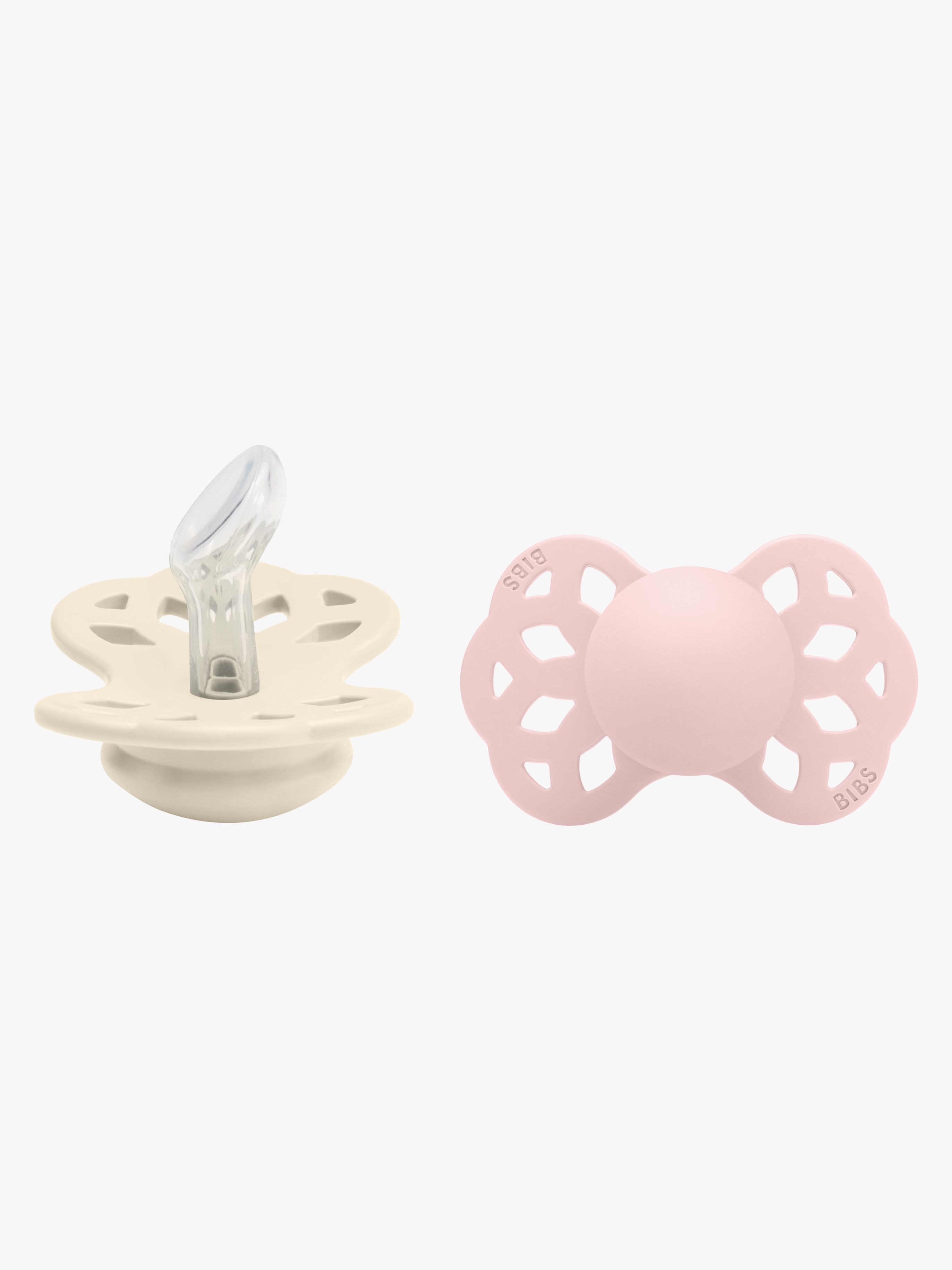 BIBS Infinity Schnuller 2er-Pack Gr. 1 Anatomical, Ivory/Blossom