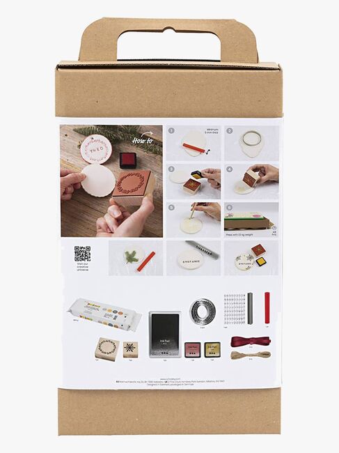 Creativ Company Bastelset Weihnachtsdekorationen Selbsthärtender Ton DIY