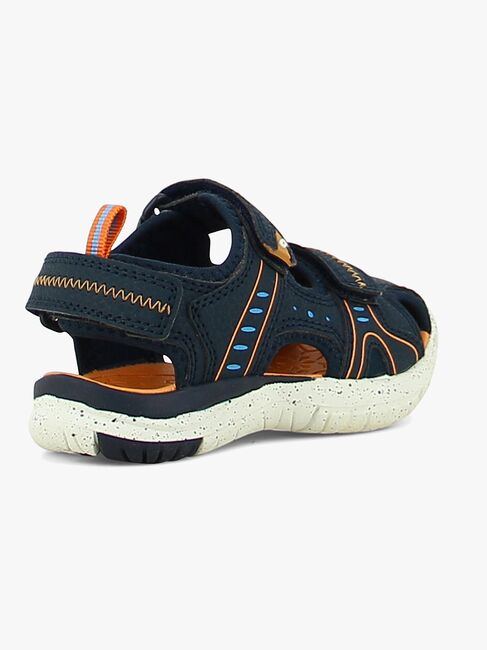 Leaf Ljungby Sandalen, Navy/Orange