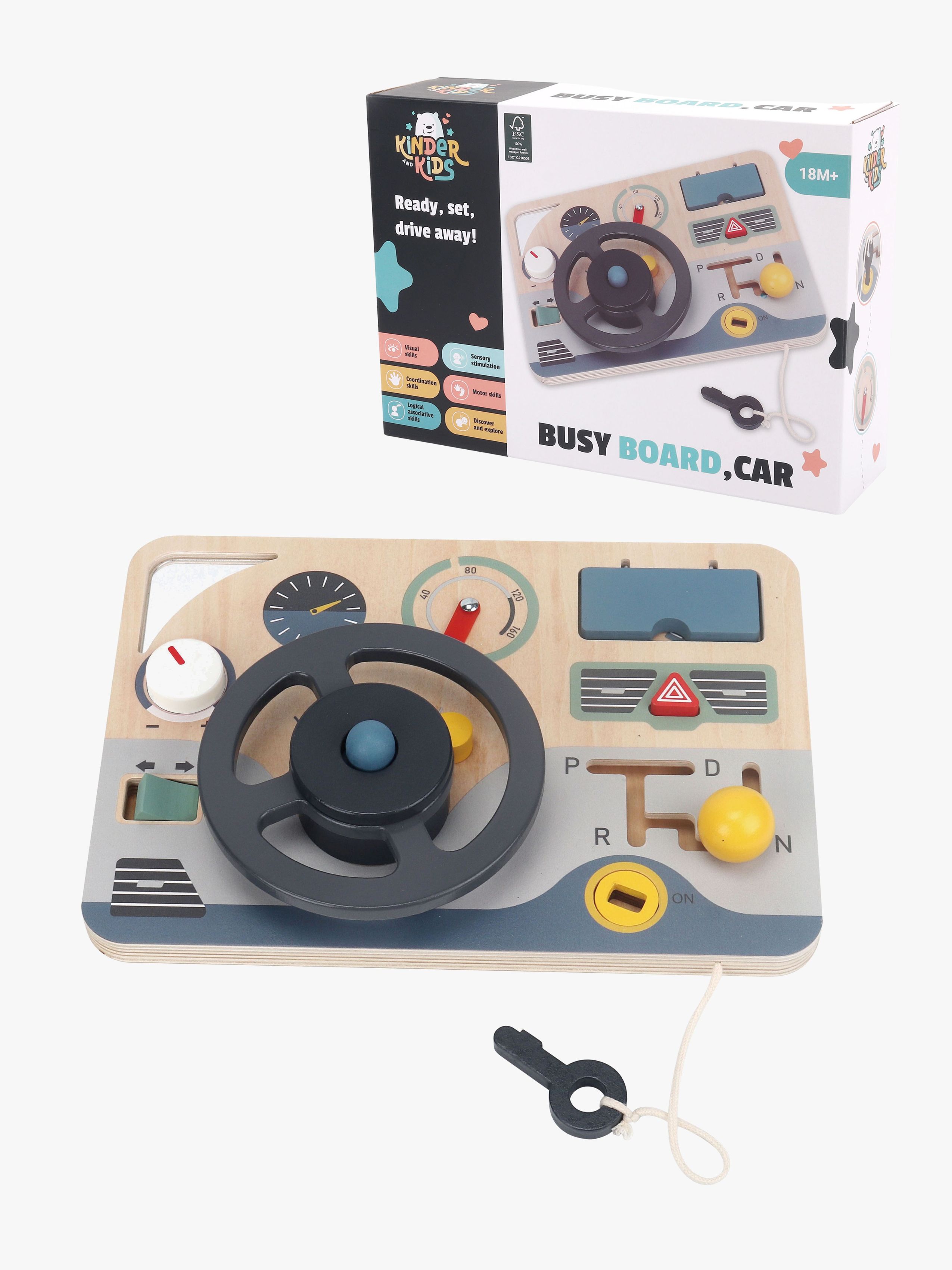 Montessori Aktivitätsbrett Auto