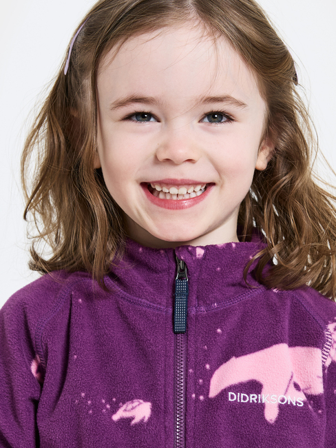 Didriksons Monte Fleecejacke, Winter Ocean Purple