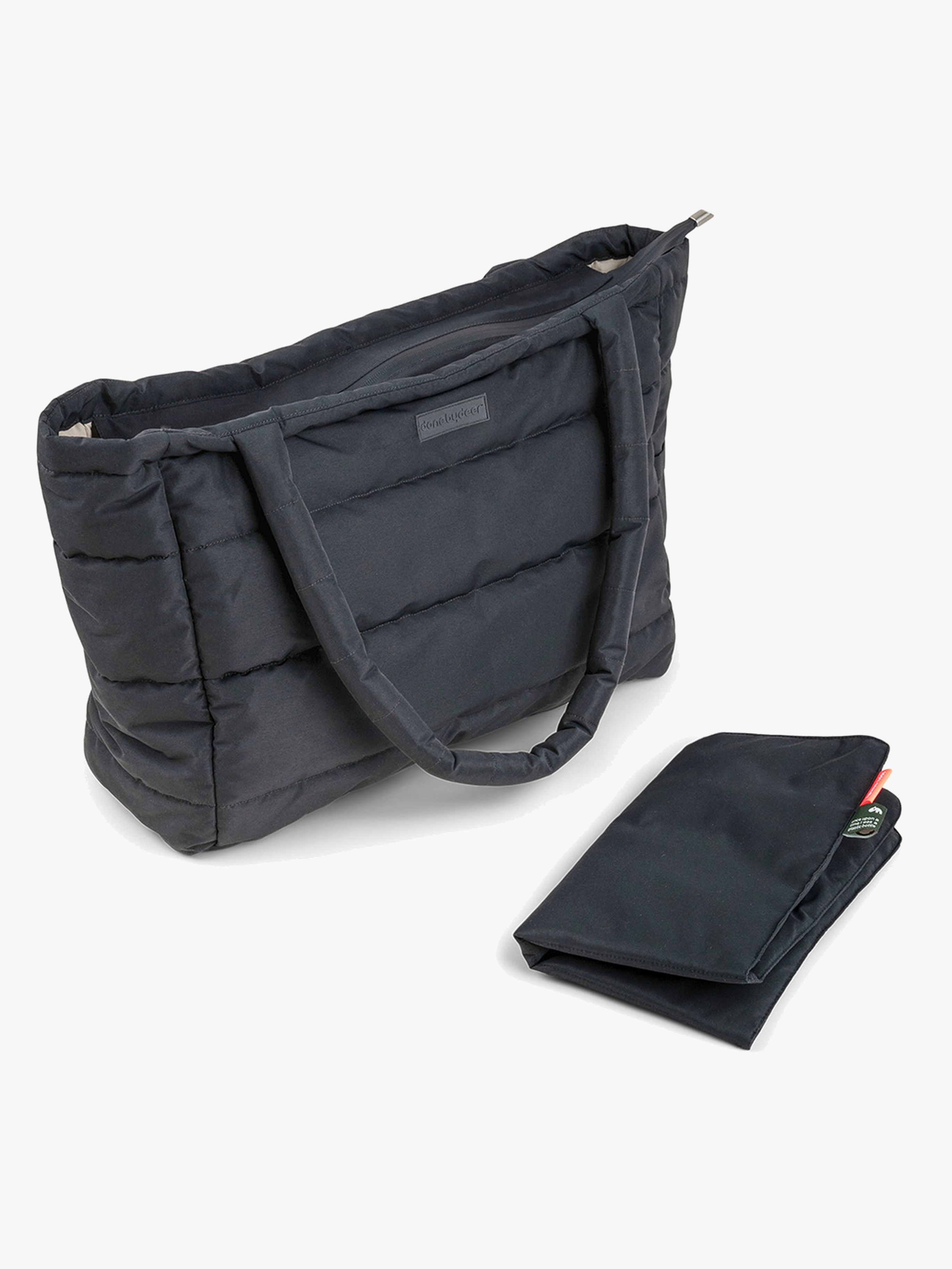 Done By Deer Gesteppte Tote Wickeltasche, Schwarz