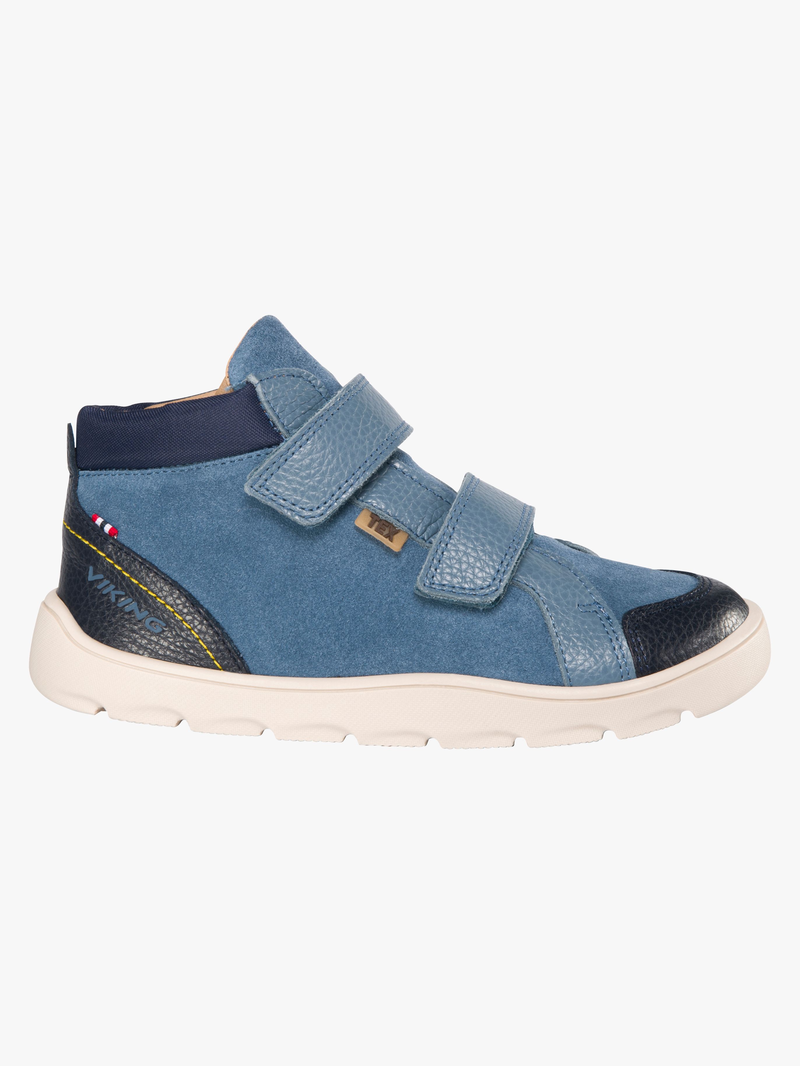 Viking Molde Barefoot Mid TEX 2V Kinder Sneaker, Denim, 29, Kinderschuhe