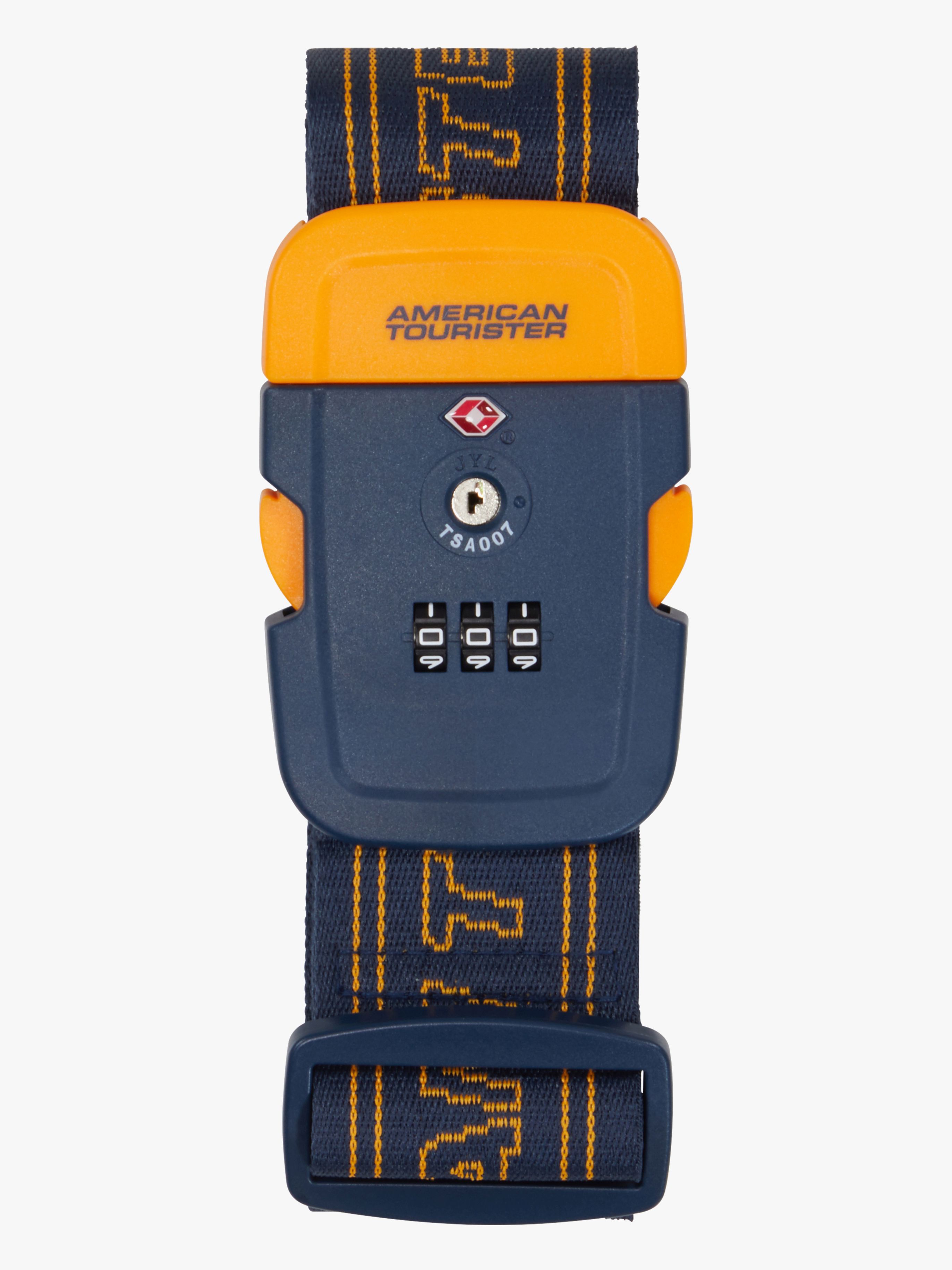 American Tourister TSA Gepäckgurt, Navy/Orange
