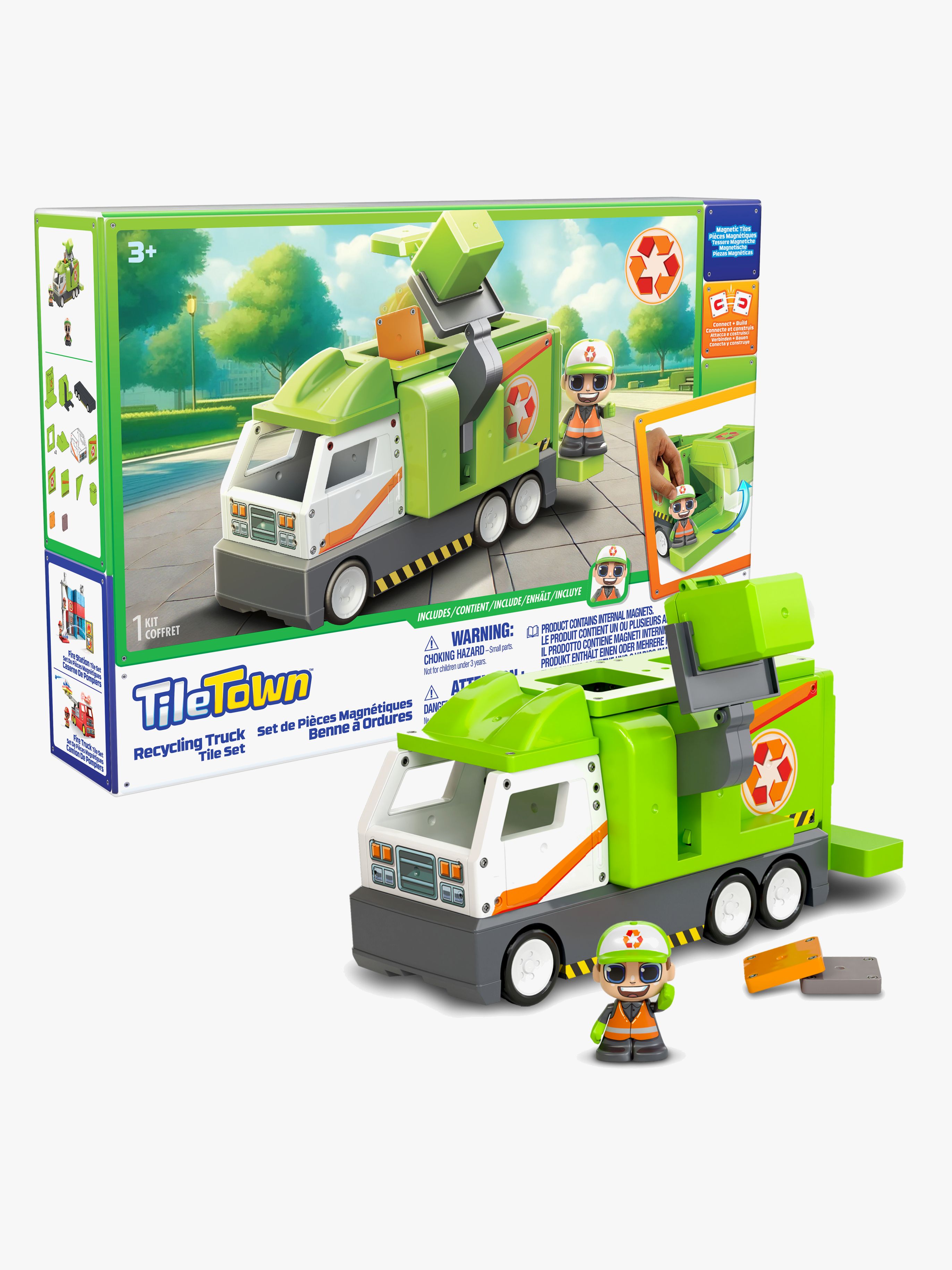 Tile Town Magnetischer Bausatz Müllwagen