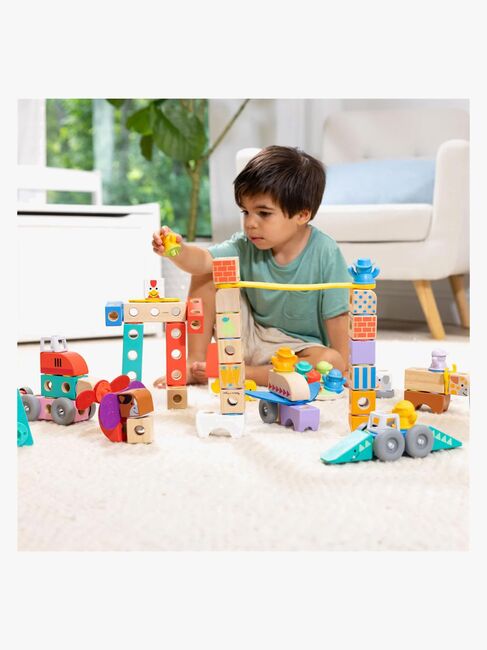 Melissa & Doug Blockables Bausatz Fahrzeug 54 Teile