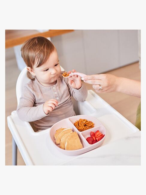 b.box Teller mit Deckel Silikon, Blush