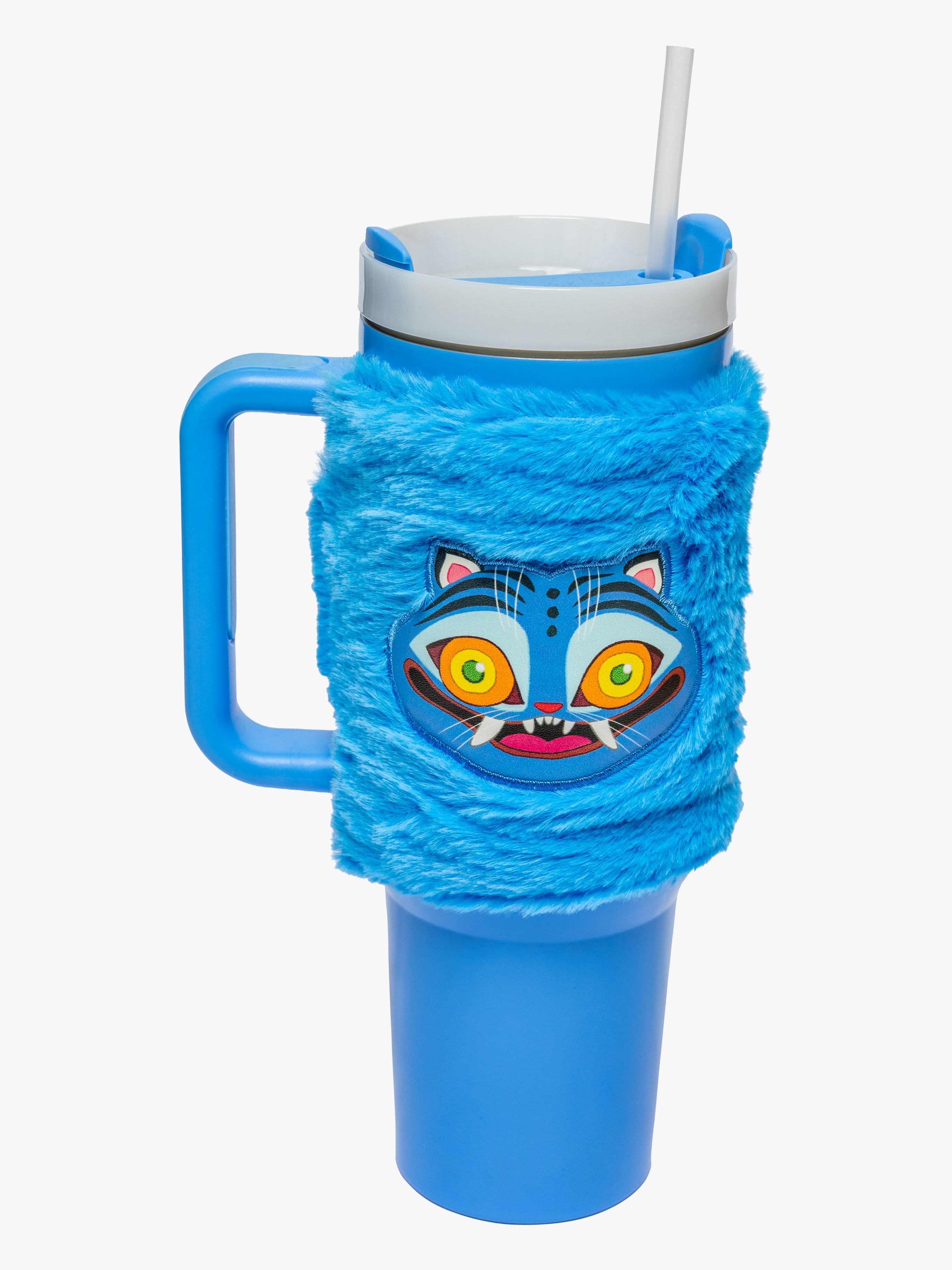 K-Pop Demon Hunters Fuzzy Tumbler Trinkflasche 1,18 L, Blau