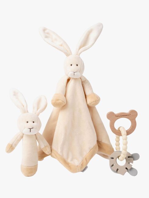 Teddykompaniet Schnuffeltücher Kaninchen Geschenkset, Creme
