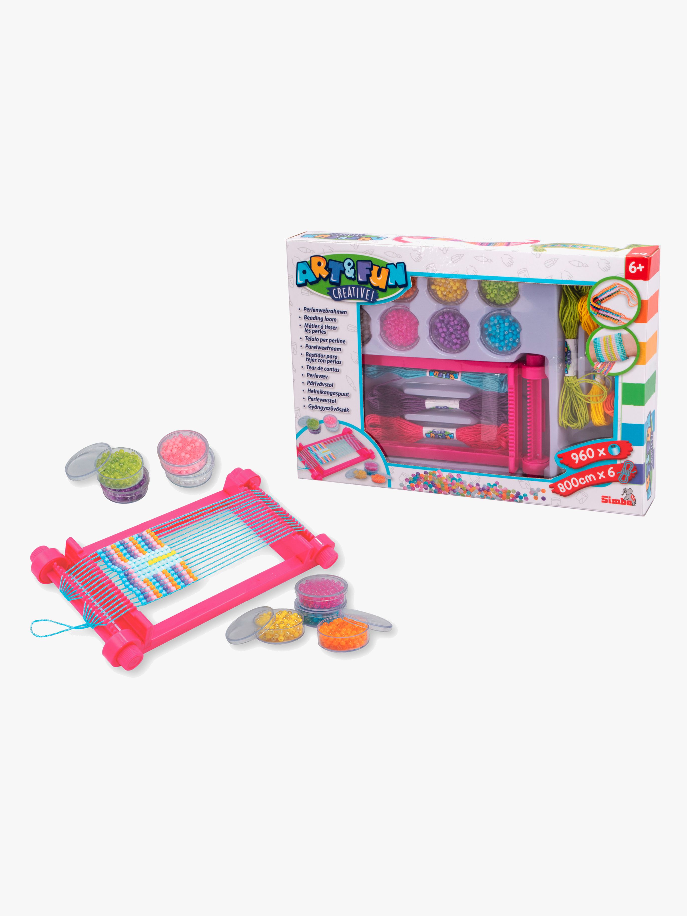 Webmaschine mit Perlen