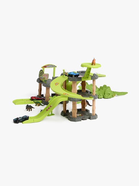 Alex's Garage Dinosaur Autorennbahn & Garage XL