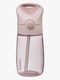 b.box Trinkflasche 380 ml mit Trinkhalm, Blush Crush