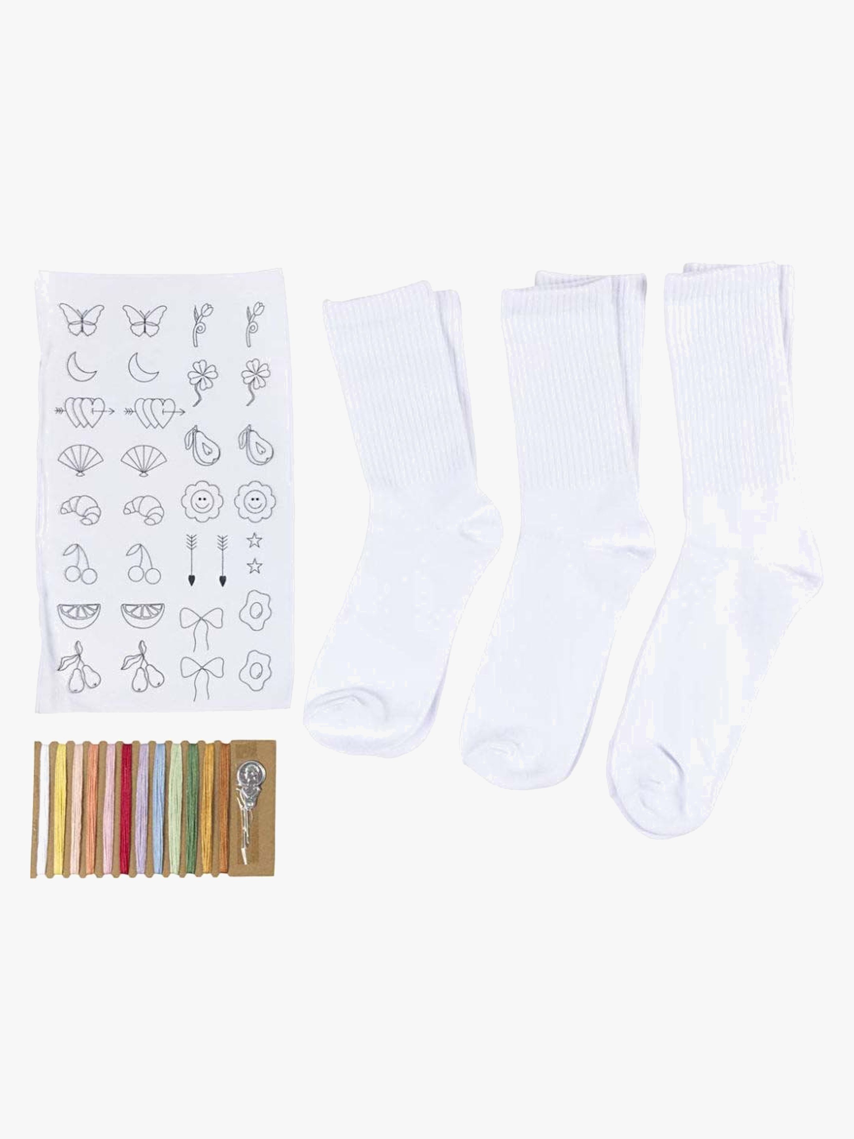 Bastelset Stickerei Socken
