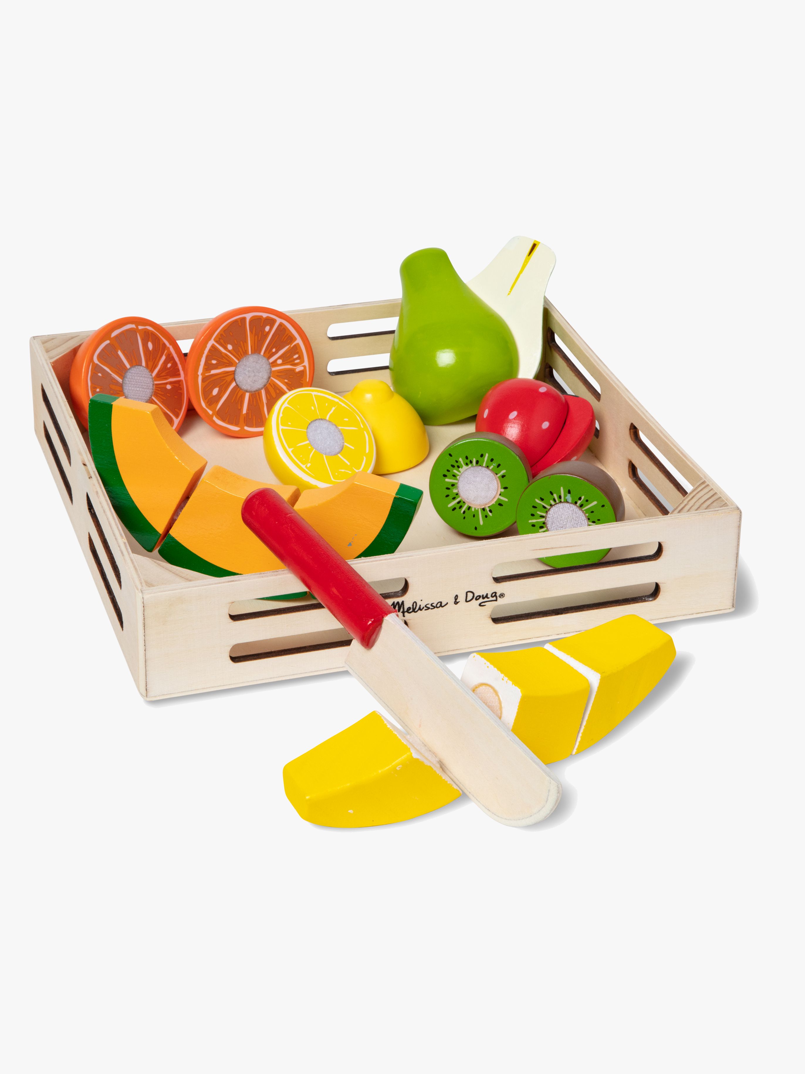 Melissa &  Doug Spielset Obst in einer Box mit Messer