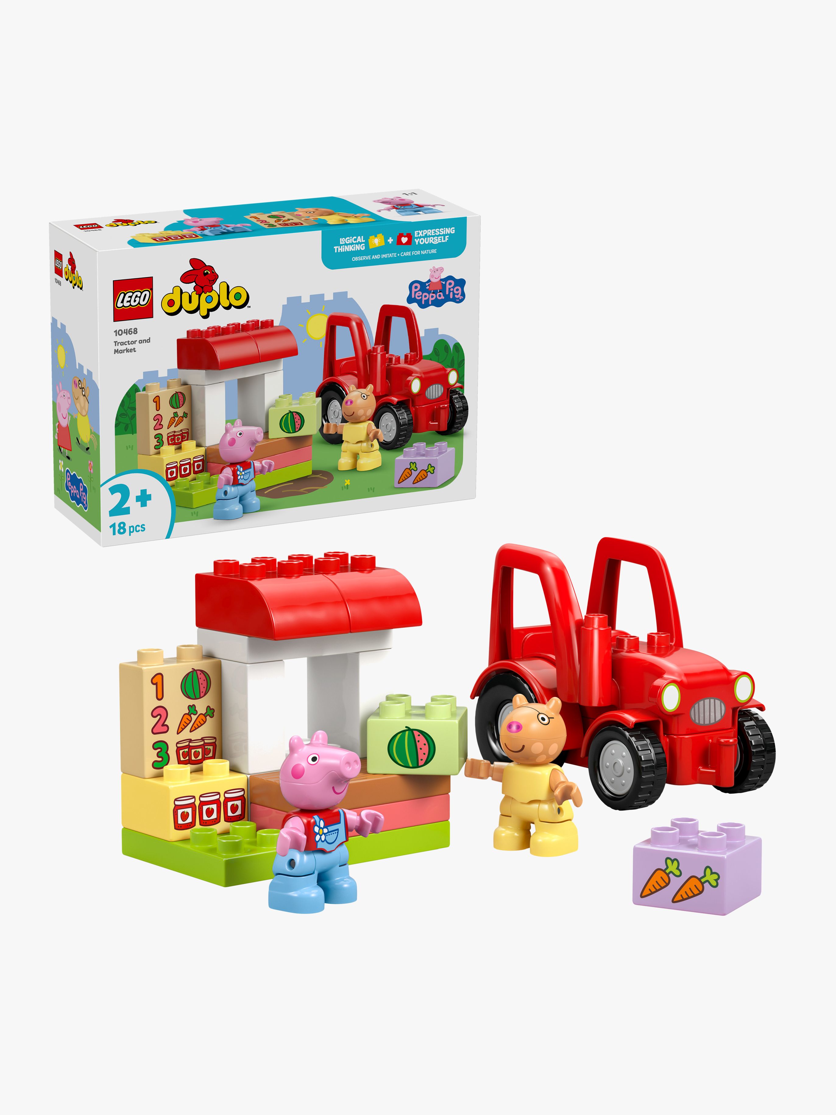 DUPLO Peppa Pig 10468 Traktor und Marktstand