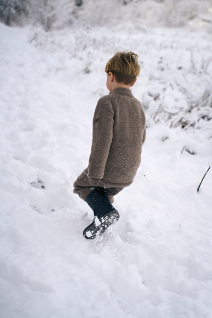 Mikk-Line Wollfilz-Jacke Baby, Melange Denver