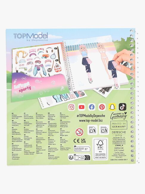 TOPModel Dress Me Up Stickerbuch Sport