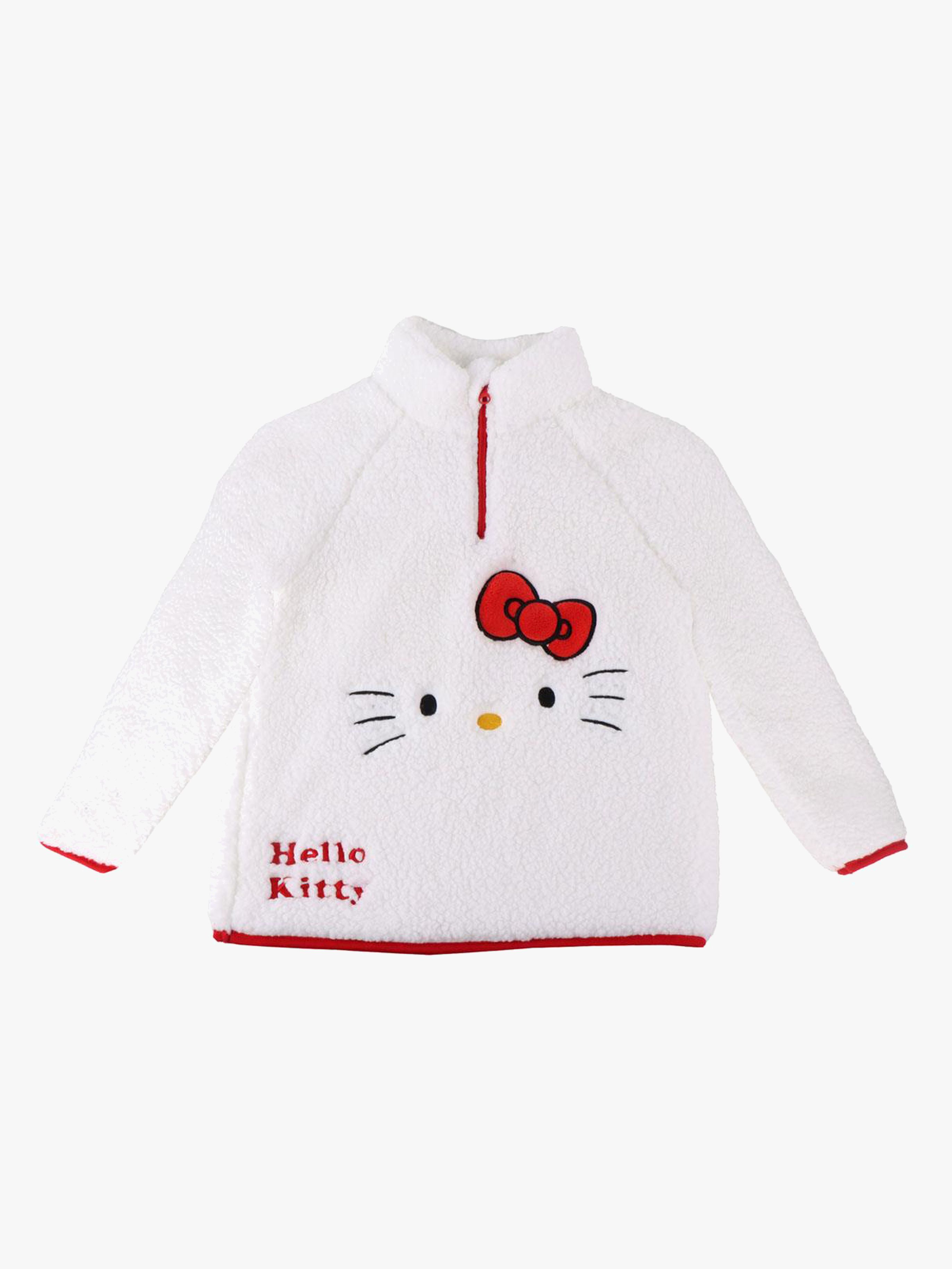 Hello Kitty Teddyfleece-Pulli, Weiß, 6 Jahre