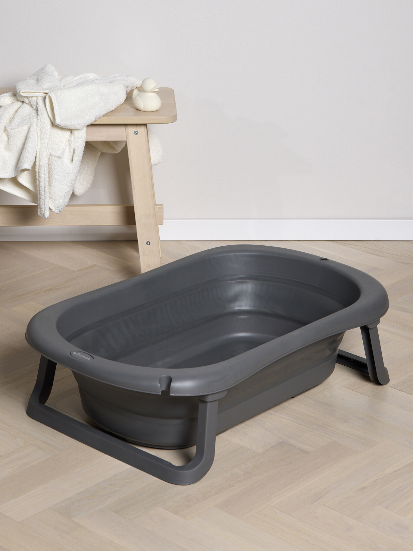 Beemoo CARE Assist Faltbare Badewanne, Deep Grey