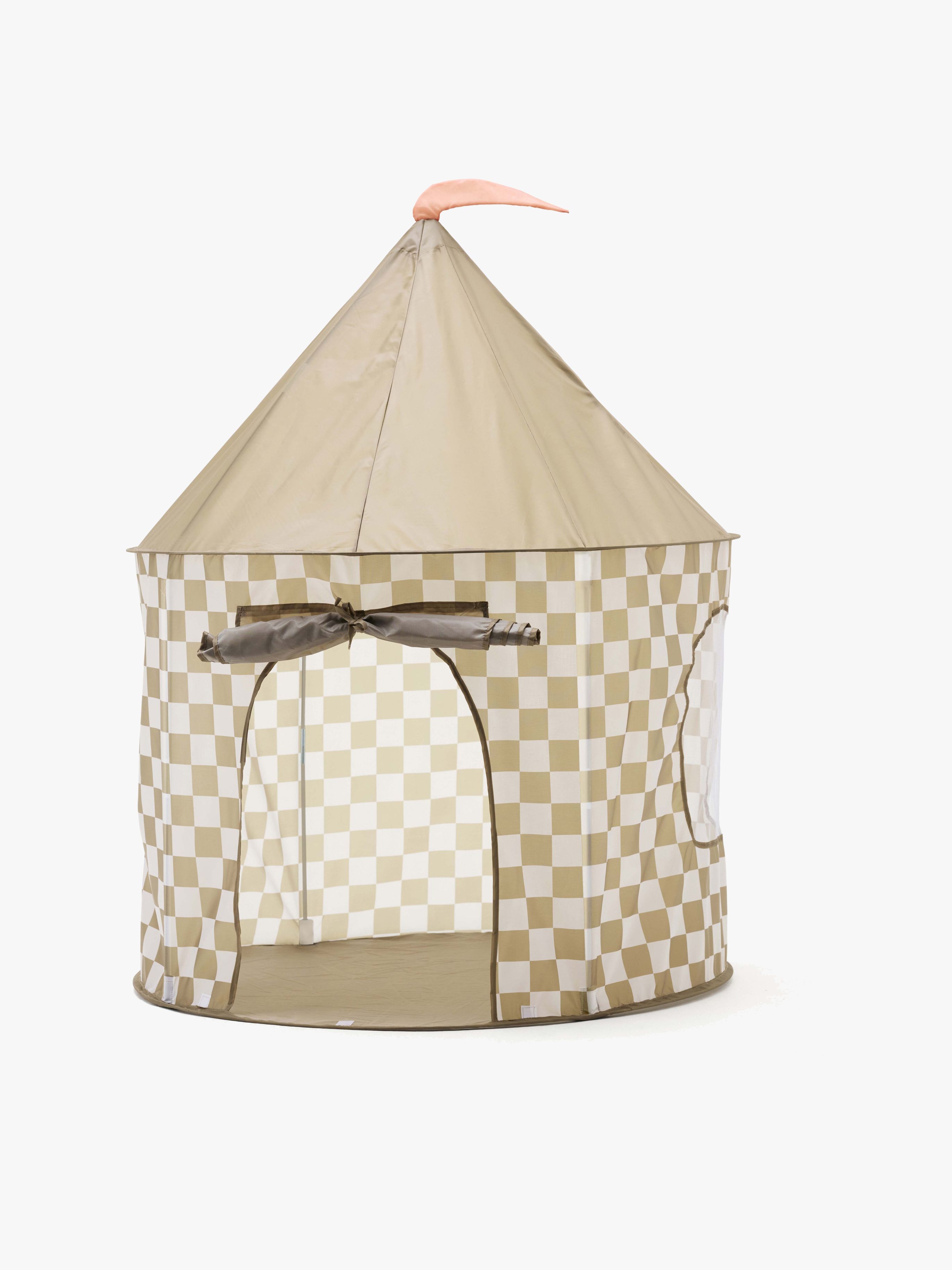 Spielzelt Kariert, Khaki