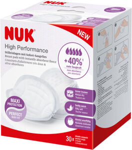 NUK High Performance Pflegepads 30er-Pack, Weiβ