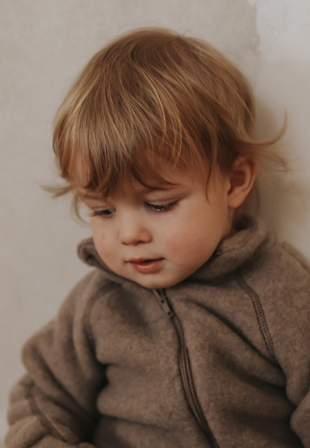 Mikk-Line Wollfilz-Jacke Baby, Melange Denver