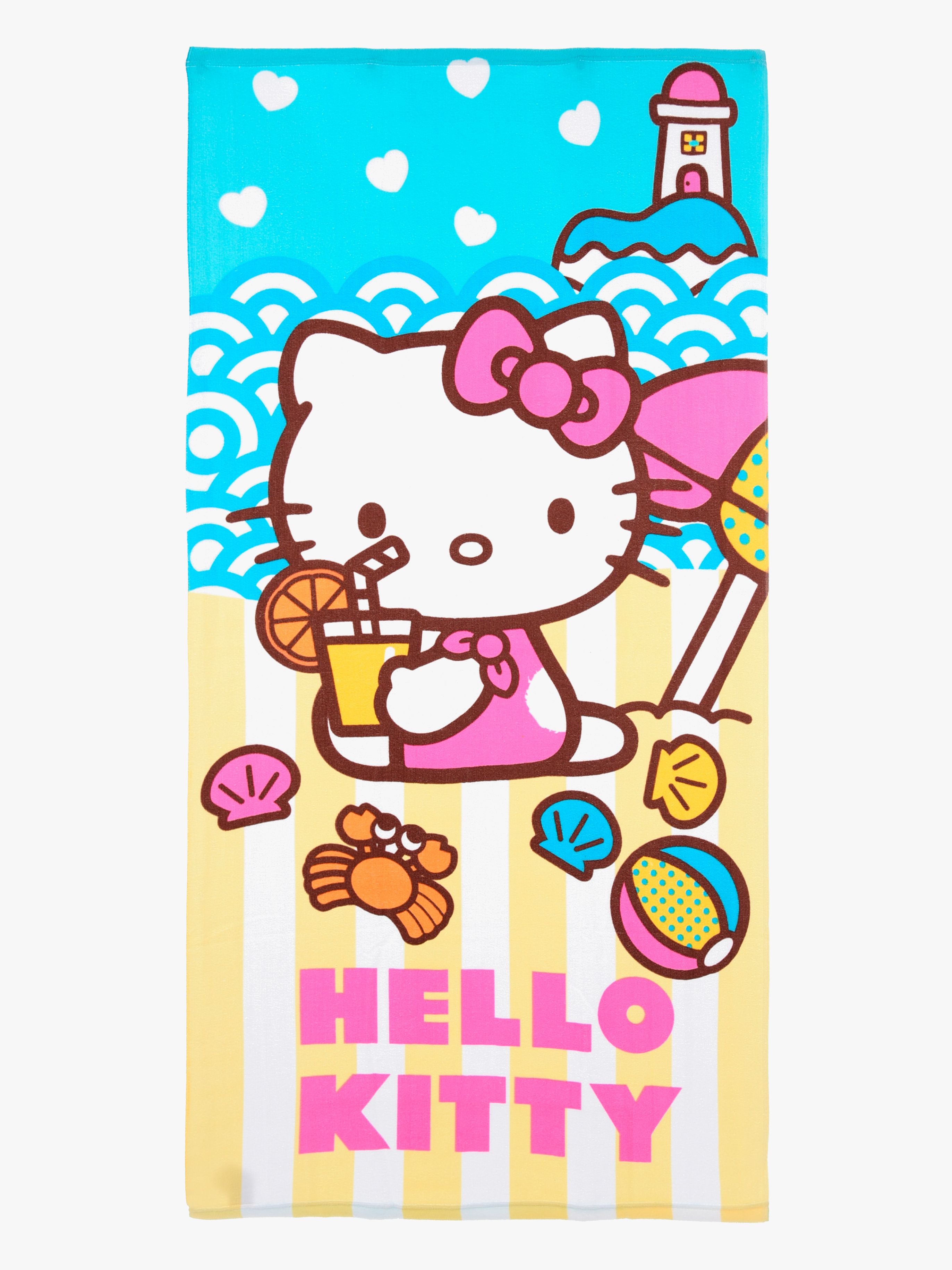 Hello Kitty Strandhandtuch, Mehrfarbig
