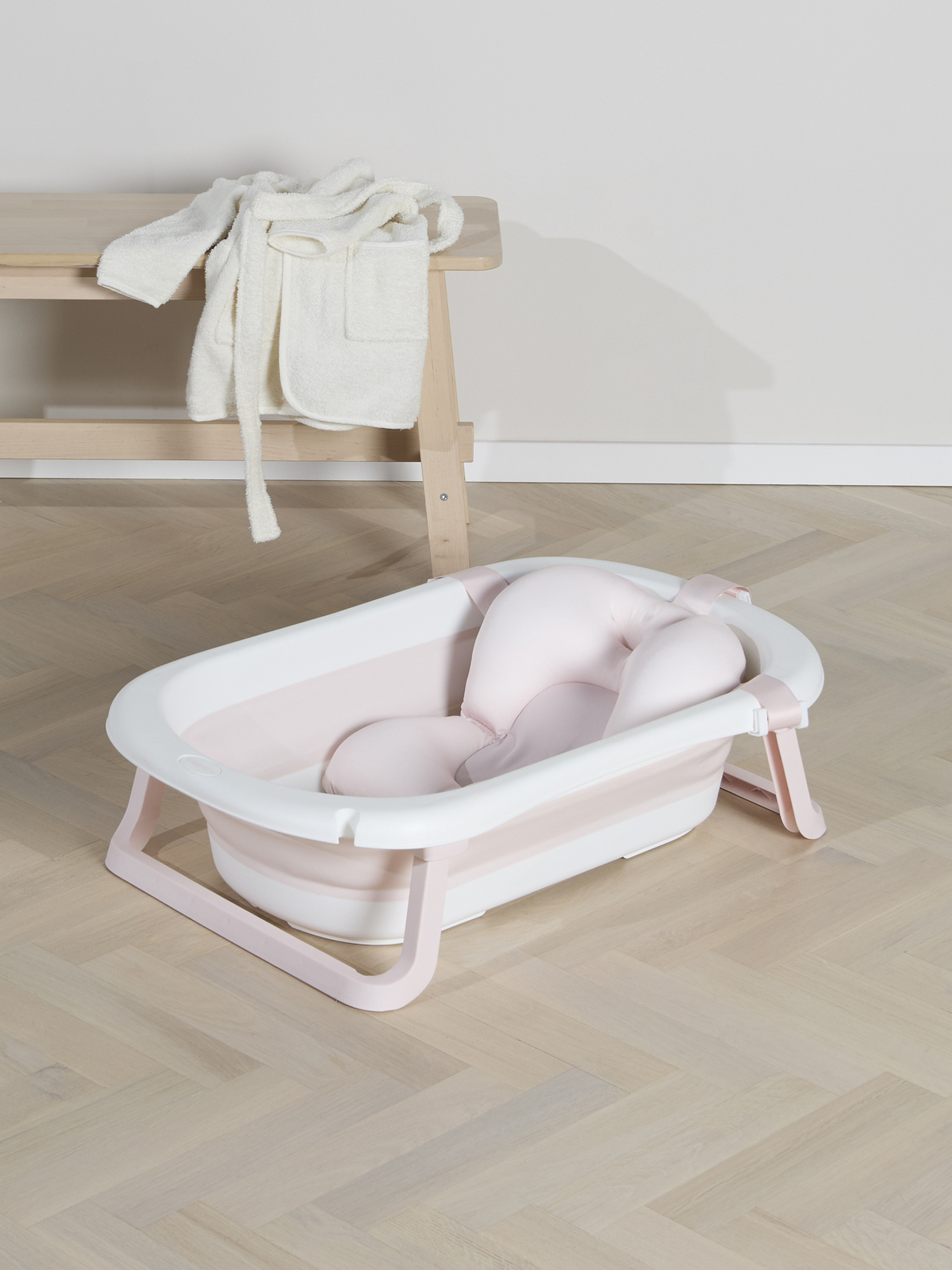 Beemoo CARE Assist Badewanne inkl. Badestütze, Pink