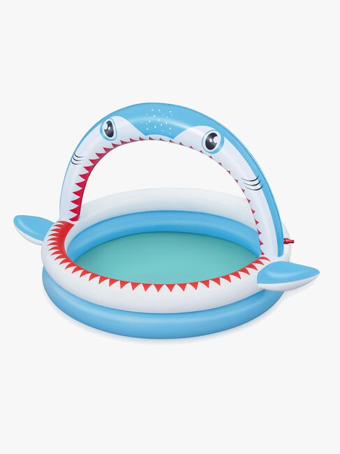 Bestway Kinderpool mit Wassersprinkler Sharktastic