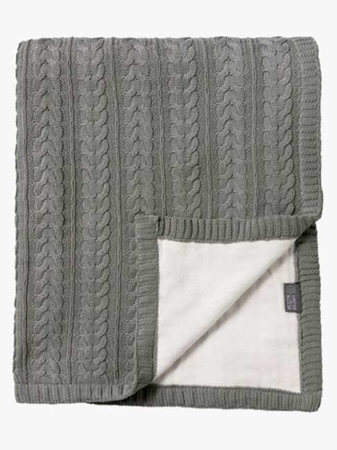 Vinter & Bloom Cotton Cuddly EKO Decke, Misty Grey