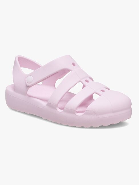Crocs Classic Fisherman Kids Pantoffeln, Pink Milk